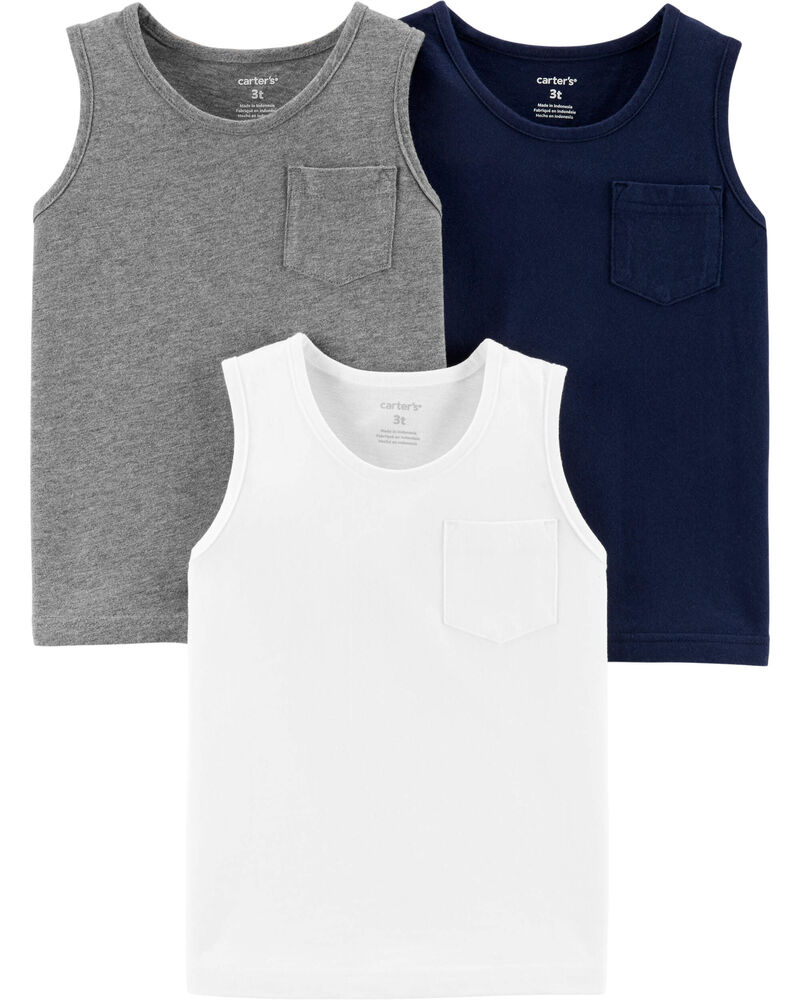 Baby 3-Pack Jersey Tanks, image 1 of 5 slides