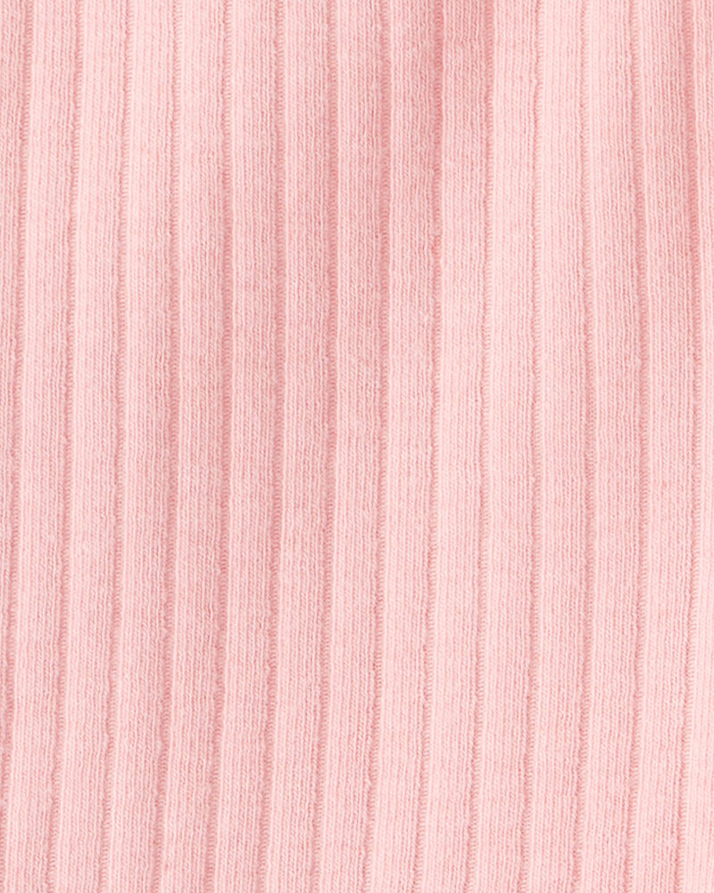 Baby Girl Cotton Flare Leggings - Pink, image 3 of 4 slides