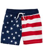 Stars and Stripes Swim Trunks, image 1 of 2 slides