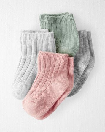 Toddler 4-Pack No-Slip Socks, 