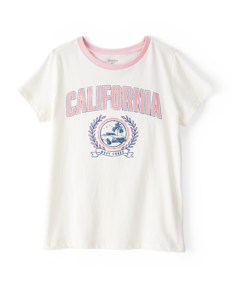 Kid California Short-Sleeve Graphic Tee - White, image 1 of 3 slides