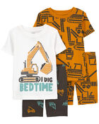 Toddler 4-Piece 100% Snug Fit Cotton Pajamas, image 1 of 3 slides