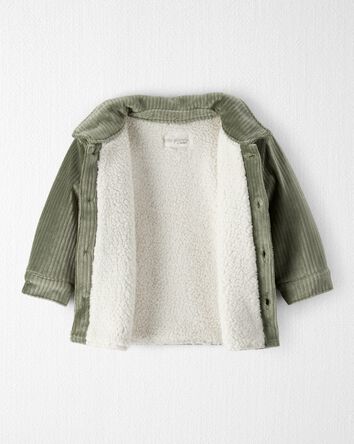 Baby Boy Recycled Ribbed Velour Jacket, 