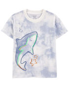 Baby 2-Piece Shark Tee & Pull-On French Terry Shorts Set, image 2 of 5 slides