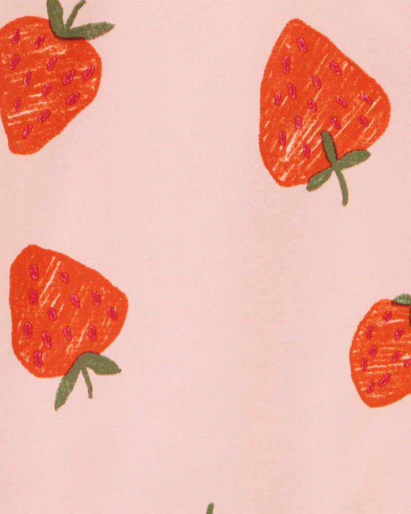 Baby Strawberry 1-Piece Half-Zip Rashguard, image 4 of 5 slides