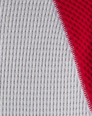 Boys Waffle Knit Color Block Hoodie, 