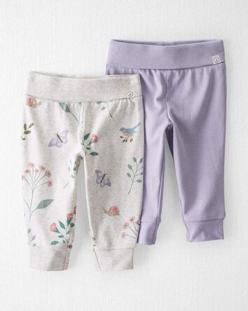 Baby 2-Pack Organic Cotton Joggers, 