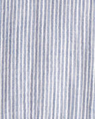 Baby Organic Cotton Striped Button-Front Dress, image 5 of 6 slides