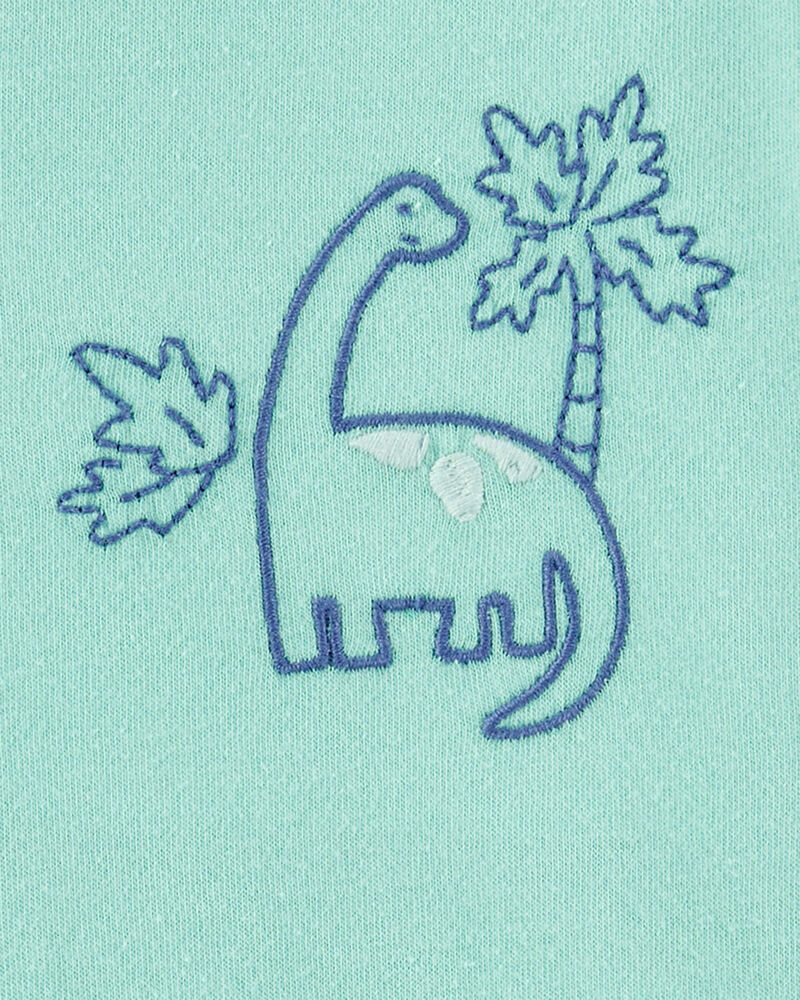 Toddler 2-Piece Dinosaur Outfit Set - Green/Navy, image 3 of 4 slides