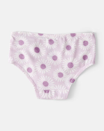 Toddler 7-Pack Striped Floral Brief Stretch Underwear, 