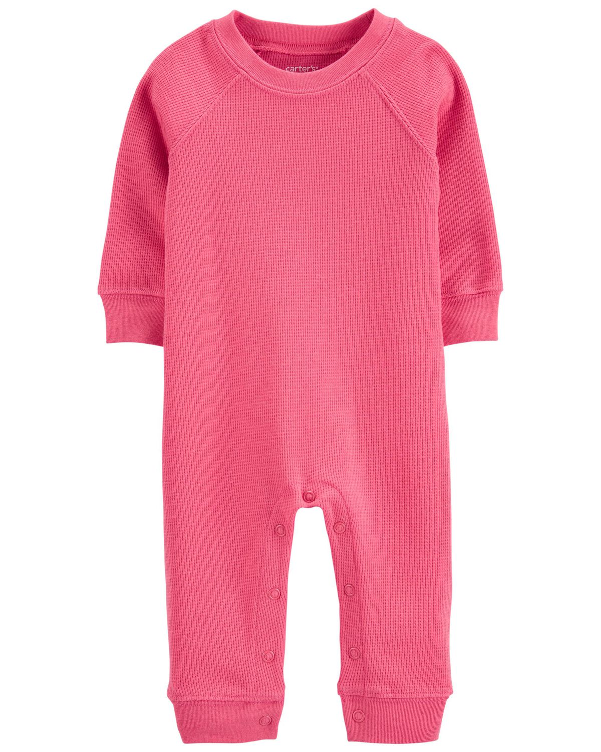 Pink Baby Thermal Jumpsuit