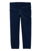 Toddler Dark Wash Elastic-Waist Jeggings, image 2 of 4 slides