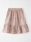 Wildflowers - Toddler Floral Print Organic Cotton Gauze Midi Skirt