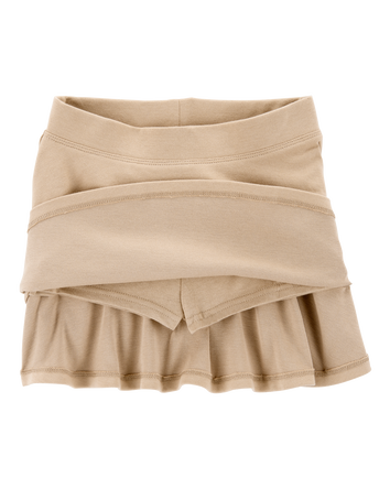 Toddler Ponte Knit Uniform Skirt - Khaki, 