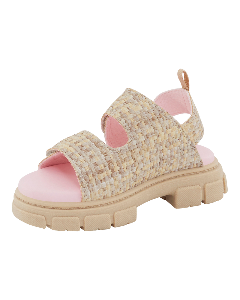 Toddler Casual Girl Sandals - Tan, image 7 of 7 slides