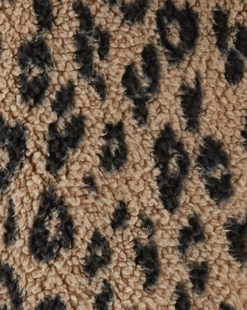 Toddler Leopard Sherpa Hoodie, 