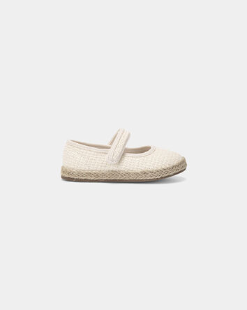Toddler Girl Woven Casual Shoes - Cream, 