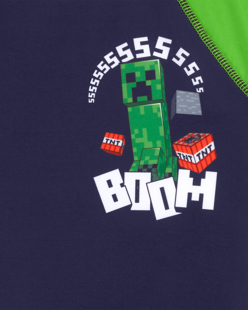 Kid Minecraft TM Rashguard, image 2 of 2 slides