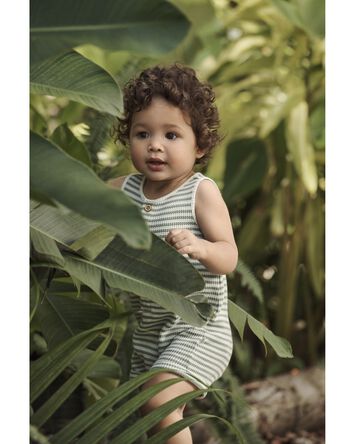 Baby Waffle Knit Romper Made with Organic Cotton, 