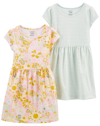 Toddler 2-Pack Cotton Dresses, 