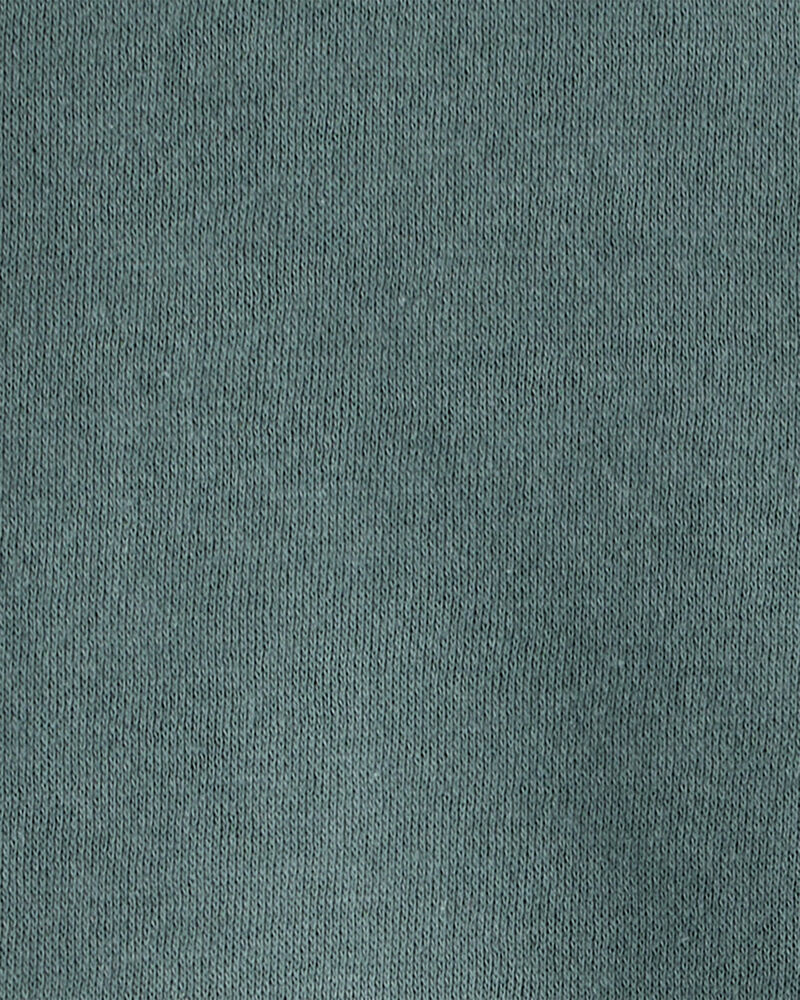 Toddler Boy Solid Fleece Long-Sleeve Sweatshirt - Green, image 2 of 3 slides