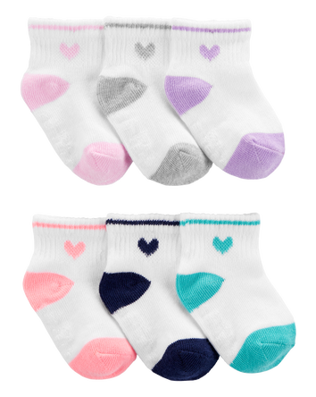 Toddler 6-Pack Ankle Socks, 