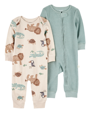 Baby 2-Pack Jumpsuits, 