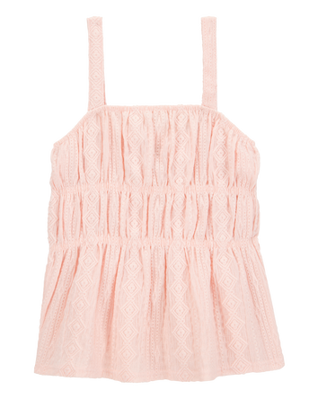 Kid Ruched Textured Tank, 