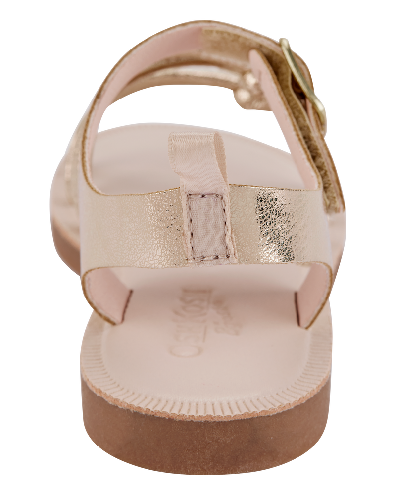 Toddler Casual Sandals - Gold, image 3 of 6 slides