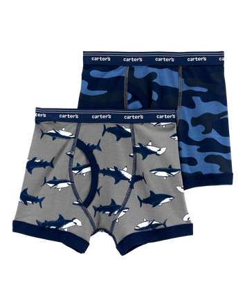 2-Pack Cotton Boxer Briefs Underwear, 