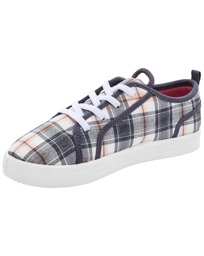 Kid Plaid Canvas Sneakers, image 6 of 7 slides