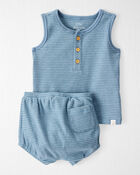 Baby 2-Piece Organic Cotton Striped Set, image 1 of 5 slides