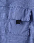 Baby Boy Short-Sleeve Pocket Tee - Blue, image 2 of 5 slides