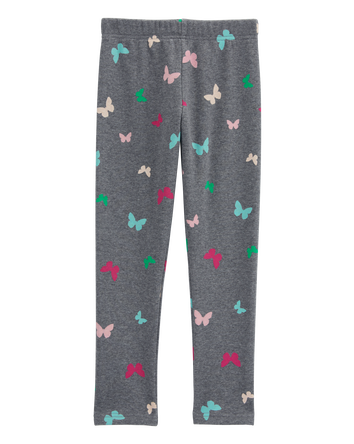 Kid Butterfly Cozy Fleece Leggings, 
