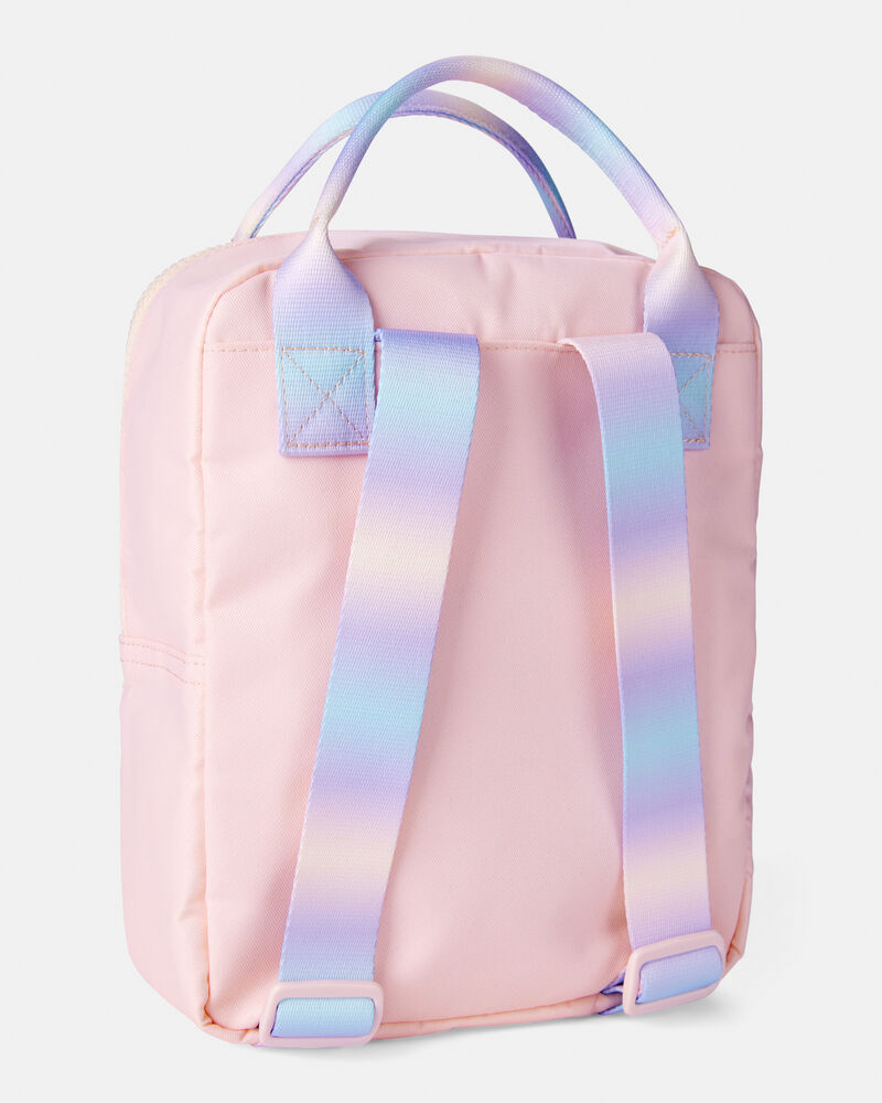Girls Stitched Hearts Ombre Straps Mini Backpack - Pink, image 2 of 2 slides
