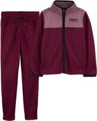Kid 2-Piece OshKosh Logo Zip Jacket & French Terry Pants Set, image 1 of 7 slides