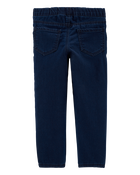 Baby Dark Wash Elastic-Waist Jeggings, image 2 of 4 slides