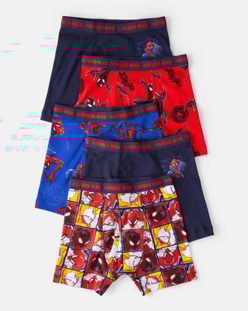 Boys 5-Pack ©Marvel Spider-Man Boxer Brief Underwear - Navy/Blue/Red, 