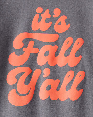 Toddler Boy Its Fall Yall Long-Sleeve Graphic Tee - Grey, 