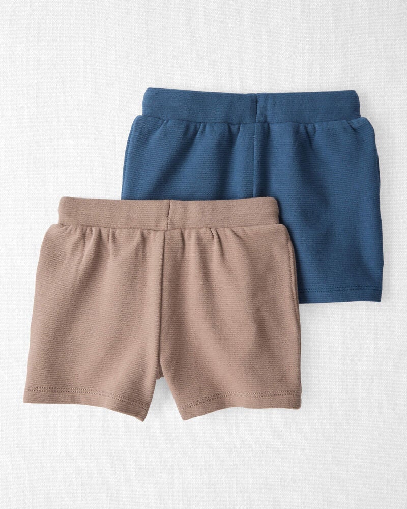 Toddler 2-Pack Organic Cotton Shorts, image 4 of 7 slides