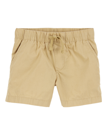 Toddler Pull-On Poplin Shorts - Khaki, 