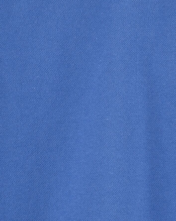 Kid Blue Piqué Polo Shirt, 