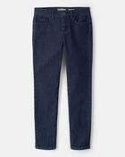 Kid Dark Blue Wash Skinny-Leg Jeans, image 1 of 4 slides