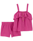 Toddler 2-Piece Crinkle Jersey Outfit Set, image 1 of 2 slides