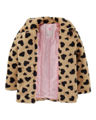 Kid Heart Faux Fur Peacoat, image 2 of 3 slides