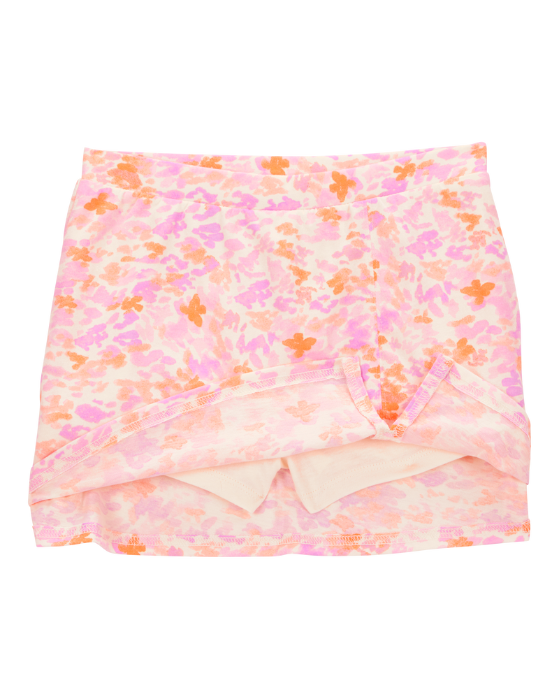 Girls Floral Golf Skort - Pink, image 2 of 4 slides