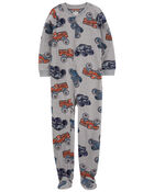 Kid 1-Piece Monster Fleece Footie Pajamas, image 1 of 3 slides