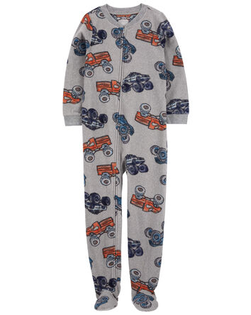 Kid 1-Piece Monster Fleece Footie Pajamas, 