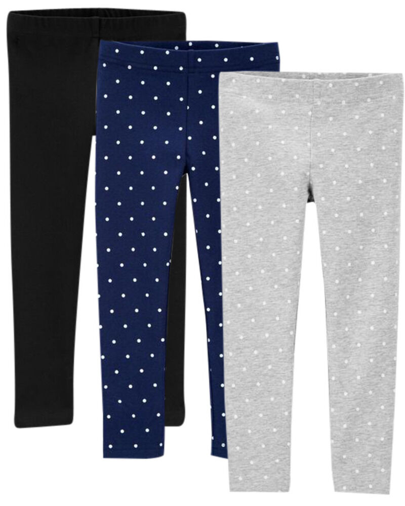 Toddler 3-Pack Full-Length Leggings Set, image 1 of 1 slides