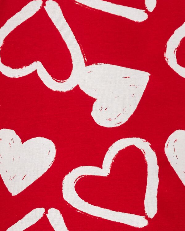 Kid 2-Piece Valentine's Day Hearts 100% Snug Fit Cotton Pajamas